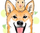 大切な家族・ペットのかわいい似顔絵データ制作します スマホの壁紙や、ハガキサイズに印刷して飾るのにもぴったり！ イメージ5