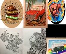 デザインからイラスト、贈り物まで依頼承ります ワンポイントからイラストまで一風変わったものをお送りします！ イメージ1