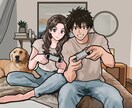 物語性のある背景付きイラストを制作します 丁寧なヒアリングで理想を形にします！ イメージ8