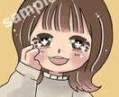 可愛い女の子のアイコンお描きします サンプルのようなイラストです。SNSのアイコンにどうぞ！ イメージ2