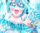 安くて早い！キラキライラスト描きます アイコン／1枚絵／立ち絵など！お見積もり即対応☆ イメージ2