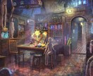 ファンタジー背景画魔法の世界観を描きます 絵本や動画の背景画、夢の光景の具現化などにご利用ください イメージ4