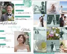 結婚式プロフィールブックをお洒落に作成いたします セミオーダー！メインのイメージカラーからあなた独自のデザイン イメージ5