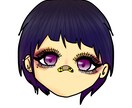 アイコン描きます 目が特徴的なアップ顔のアイコン書きます！ イメージ4