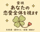 霊視　恋愛運・結婚・縁結びあなたの恋愛全体を視ます 恋愛運・運命の人・結婚・過去世の縁を霊視します イメージ1