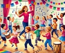歌って、動いて、言葉を学ぼう！リトミック教材ます 「リトミック×語彙力＝無限の可能性！未来の表現者を育てる教材 イメージ1