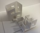 1/100の住宅白模型を制作致します 建築設計事務所に勤務した女性二級建築士が制作します。 イメージ4