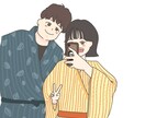 似顔絵をフルオーダーで承ります 全身や顔だけ、胴より上などご対応させていただきます！ イメージ2