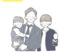 似顔絵描きます お気に入りの写真をゆるめのタッチでイラストにしませんか˙ᴥ˙ イメージ3