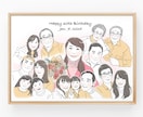 還暦・古希・喜寿・米寿のお祝い似顔絵お描きします 別々のお写真からOK♪大切な人へ特別な記念品を贈りませんか？ イメージ4