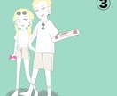 ゆるっと可愛い似顔絵描きます SNSアイコン・グッズ作成使用・お友達の贈り物などに！ イメージ3