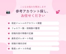 Instagramのアカウントを調査してまとめます ジャンル別に表で見やすく整理。レポートまで対応します イメージ2