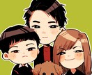 SNSで使える似顔絵アイコン制作します ペットもOK！似顔絵風イラスト！ イメージ3