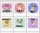 ペットのLINEスタンプを作成します 簡単ですぐ制作に取りかかれます！画像を送るだけ！ イメージ1