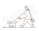 シンプルで可愛い人物画をお描きします オシャレな人々を線画描かせて頂きます！ イメージ1