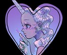 可愛いアイコンイラスト描きます 可愛さの中にほんのりダークさが香るイラストが得意です！ イメージ4