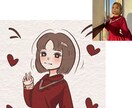 写真を元にかわいい似顔絵イラスト描きますます ☆アイコンや名刺、ブログなどに！ イメージ4