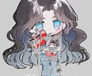 商用利用込み！DOLLYなSDイラストお描きします ハッと目を引く、ちょっと豪華な塗りのSDイラストです。 イメージ8