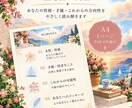 生年月日から、基本的な性質・才能などを読み解きます 基本的な性質・才能・強みなどを読み解くオーダーメイド鑑定書 イメージ2