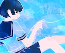 ゆらめく世界観のイラストを描きます シンプルで印象に残るジャケットにしてみませんか？ イメージ3