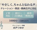 やさしさと芯のある声で、自然に届けます 最短即日| CM/朗読/オーディオブックetc. イメージ1