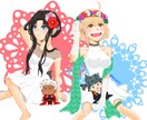 イラスト作成します アニメキャラなどの1枚イラスト作成します! イメージ2