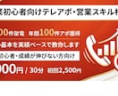 営業初心者向けテレアポ・営業スキル相談対応します 無形コンサル営業プロが教える。営業スキルアップ相談 イメージ1
