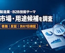 製造業・技術テーマの市場と用途候補を調べます 公開情報を整理し、反証と次の7日検証まで提示します イメージ1