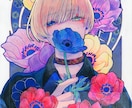 サムネイルや歌ってみたに使える1枚絵を制作します 目を惹く色使いで印象に残るイラストを！ イメージ3