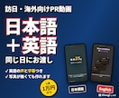 日本語＋英語の訪日・海外向けPR動画を作ります 英語の声と字幕つき。日本語版と同じ日にお渡し イメージ1