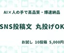 AIでSNS投稿文・文章作成を代行します 高品質な文章をスピーディーに作成。集客や認知拡大をサポート イメージ1