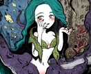 モチーフのある女の子のイラスト描きます SNSアイコンなどにご使用いただけます イメージ2