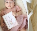うさぎとくまの月齢カードをつくります 【15枚セット】他にないデザインと評判のマンスリーカード♡ イメージ1