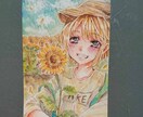 アナログで水彩画やカラーインクで絵を描きます メルカリで50件以上の販売実績柔らかな絵柄多彩な構図 イメージ4