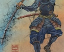 日本画風のイラストを描きます かっこいい侍や武士のイラスト作成いたしたます。 イメージ1
