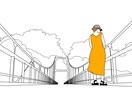 思い出の写真を線画イラストにします ■結婚式のウェルカムスペースに最適！ イメージ6
