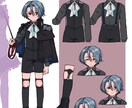 キャラ設定画作成　キャラデザ・コーディネートします 理想の「うちの子」設定画を一緒に作りませんか？ イメージ5