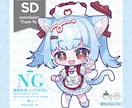 商用利用◎様々な絵柄のミニキャラ制作します 選べる絵柄や頭身！ご依頼者には表情差分を1点プレゼント！ イメージ8