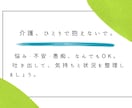 介護保険・施設探しの「次の一手」を文章で整理します 状況整理→やることを明確化します イメージ7