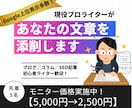 先着5名モニター価格★現役ライターが文章添削します あなたの文章を「もっと読まれる」記事に磨き上げます イメージ1