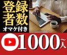すごいオマケつき!登録者数を1000人増やします 増加人数指定可能!好きな速度でフォロワーを増やせます! イメージ1