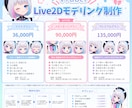 丁寧でかわいいLive2Dモデリング制作します 現役VTuberがモデルをお仕立てします！ イメージ2