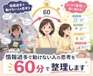 情報過多で動けない人の思考を60分で整理します AI時代に動けない人を製造業仕込みの分析力で副業迷いを解消 イメージ1