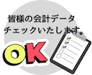 ご自身で入力された会計データチェックします データは作成したけど不安・よくわからない方のフォローをします イメージ1