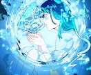 厚塗り風のキャライラスト作成します ／アイコンや動画のサムネ、挿絵などの一枚絵として使える イメージ1