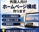多言語対応⭕️｜外国人向けホームページ構成作ります 外国人に選ばれるHPへ｜構成＋英語コピーを戦略的に設計します イメージ1