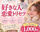 好きな人の恋愛トリセツ＆攻略法をお作りします あの人の恋愛傾向・心の開き方・接し方まで徹底解説♡ イメージ1