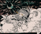 繊細で綺麗なペン画(線画)イラスト描きます 挿絵やMV等イラストが必要な場面に! イメージ7