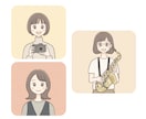 柔らかい漫画チックなアイコン描きます あなただけのアイコンをお描きします イメージ9
