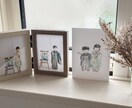 ゆるふわ似顔絵のアニバーサリーボードを作成します 家族やペットのお祝いやプレゼントに、こだわりを詰めた一枚を！ イメージ2